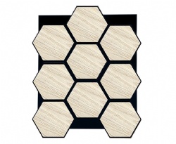Hexagon 3D Acoustic Wall Panels